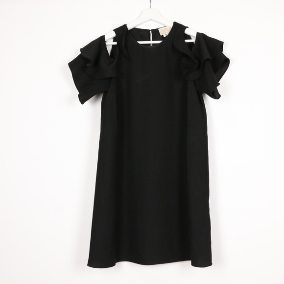 Kate Spade Cold Shoulder Black Dress - Picture 1 of 9